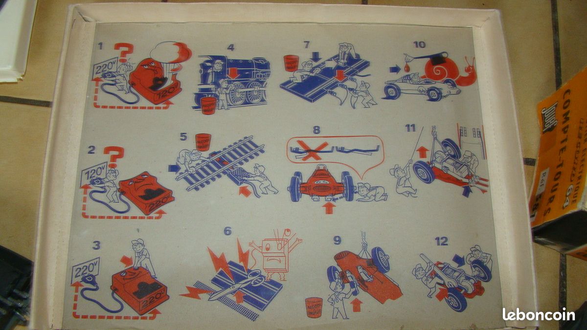 coffret boite Ref: 394 Jouef Record 64 Circuit course Junior