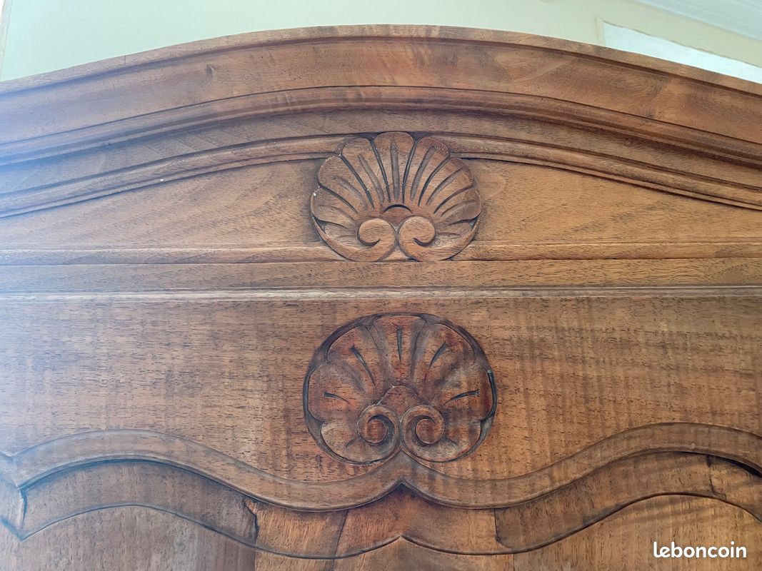 Armoire lingère ancienne en bois massif (image 3)