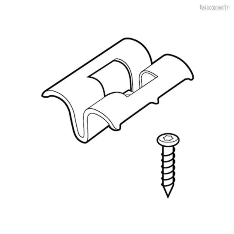 Clips de fixation - MOSO Bambou X-treme - Fasteners Asymmetric - Boite de 90 clips + 90 vis + 1 embout - 7 BOITES NEUVES (image 6)
