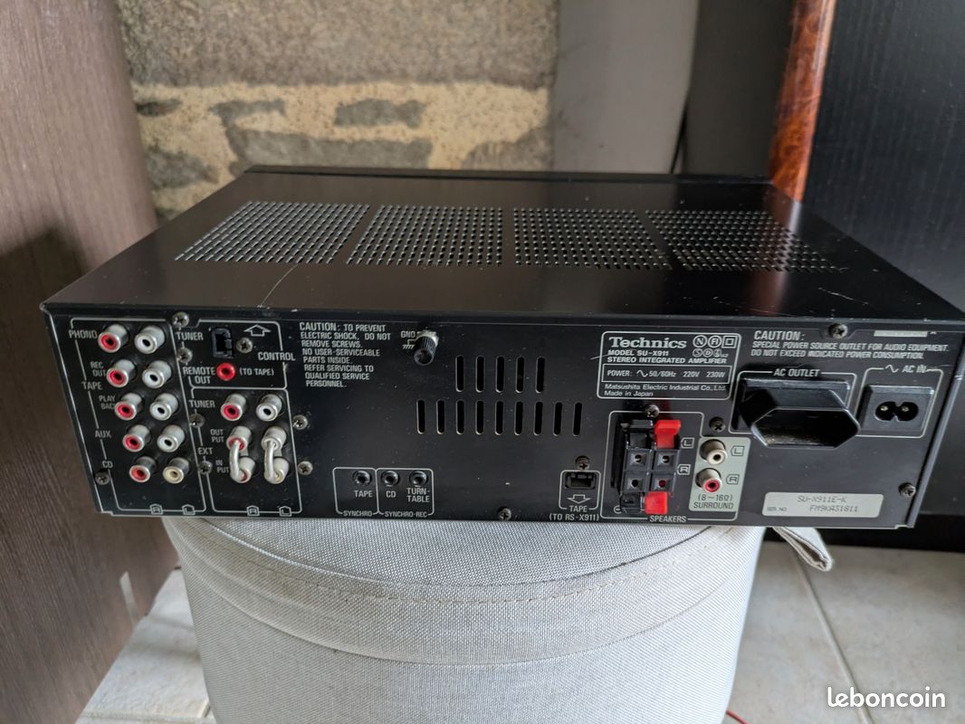 AMPLIFICATEUR (AMPLI) HI-FI stéréo Technics SU-X911 BIEN LIRE L'ANNONCE AMPLIFICATEUR (AMPLI) HI-FI stéréo Technics SU-X911 BIEN LIRE L'ANNONCE