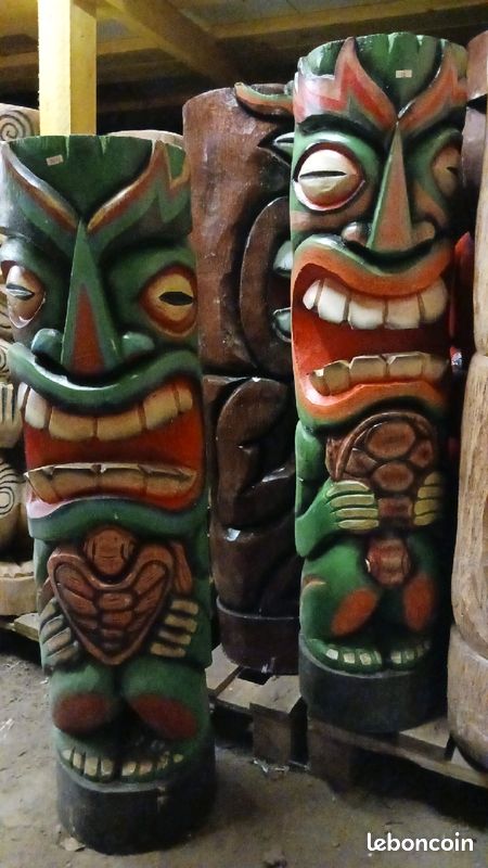 Tiki en bois de cocotier 100 cm 100 piece (image 1)