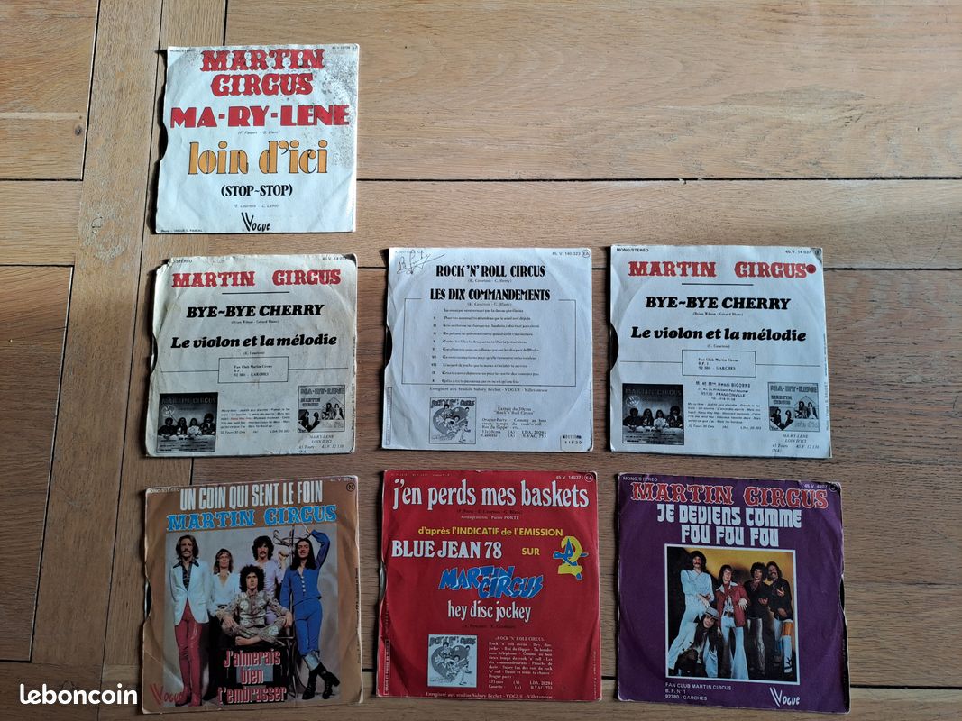 Disques 45 T martin circus (image 2)