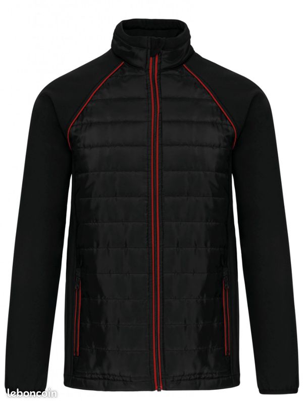 Destockage veste bi-matière unisexe (image 1)