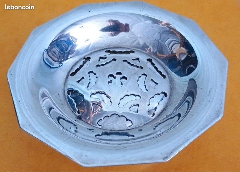 Grand Beurrier Art Déco – Moule à Beurre/eau – Argent – Orfèvre Vulcain – France