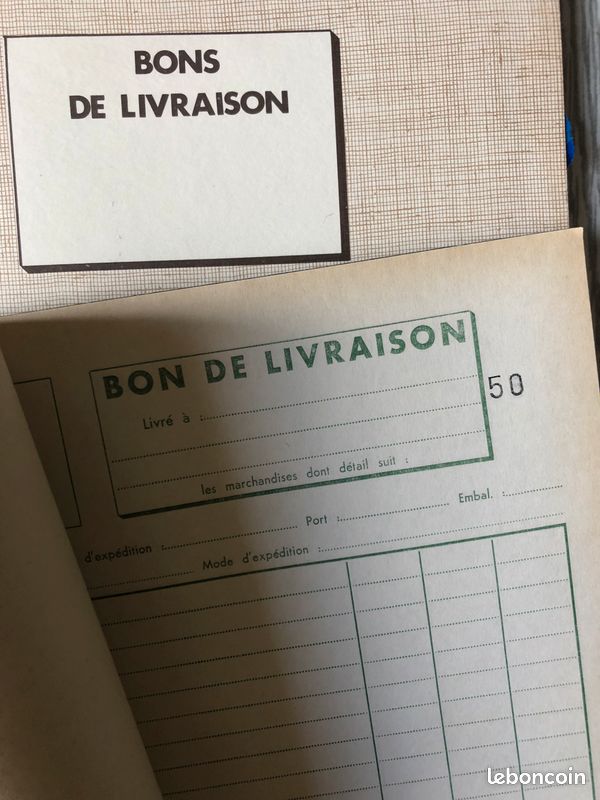 Vintage bon de livraison le lot 2 EUR (image 2)