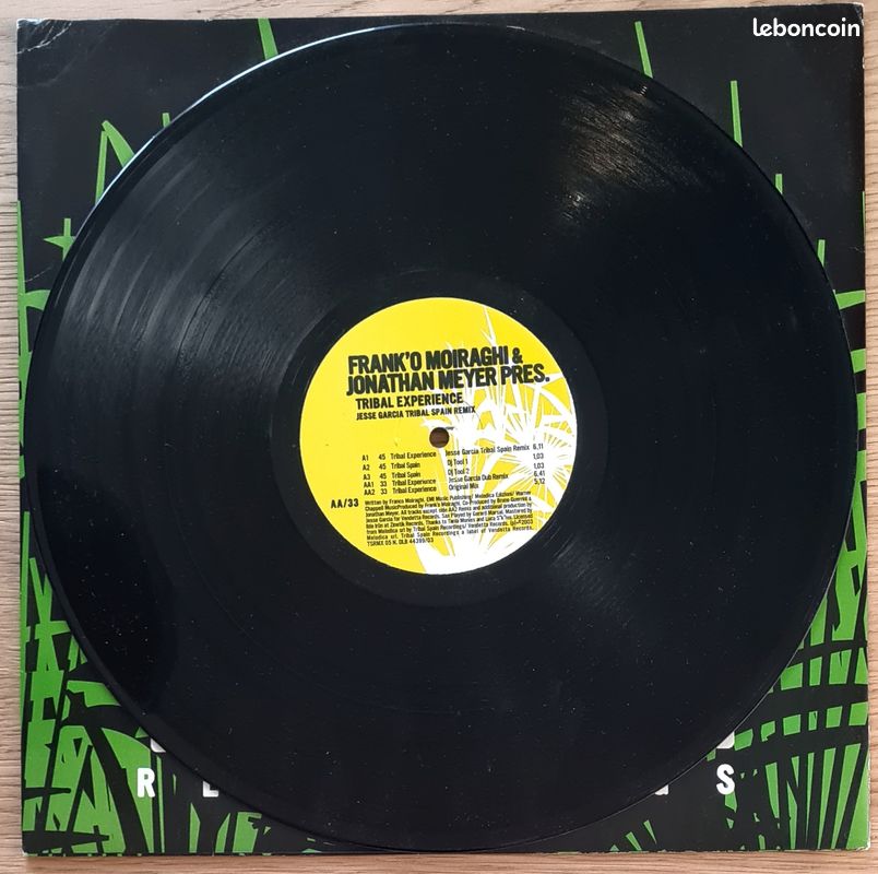 Frank'O Moiraghi & Jonathan Meyer : Tribal Experience (Max33t vinyle 12") (image 2)