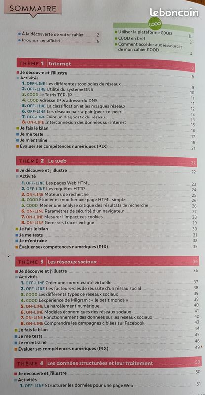 Livre "2nde sciences numériques & technologie" Cahier d'activités corrigé (image 4)