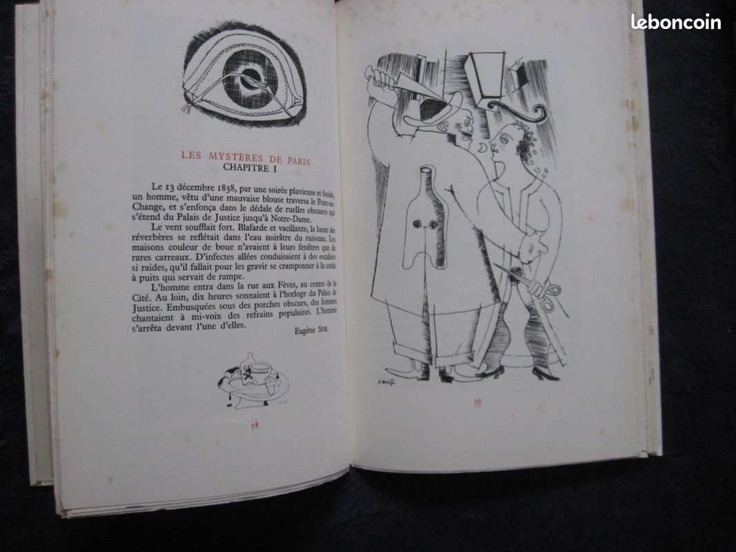 "Ames et Visages de Paris";numéroté;28 écrivains;1945s;28 illustrateurs (image 6)