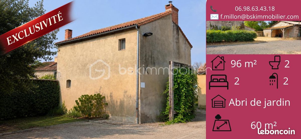 Maison 3 pièces 96 m² · à Argentonnay · 96 m² · 72 222 €