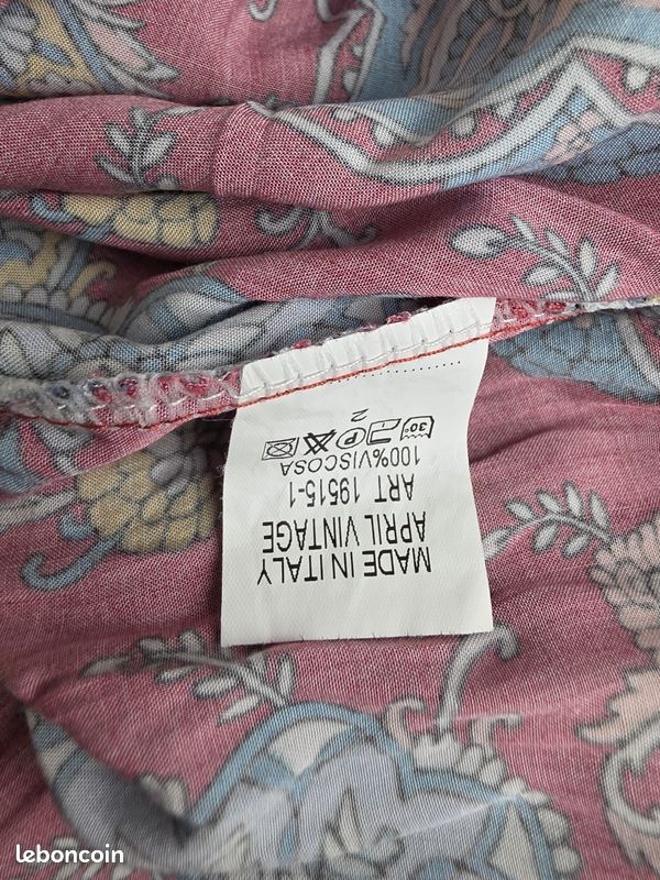 Robe bohème 🍒April vintage paris🍒taille jusqu'au 40/42 (image 5)