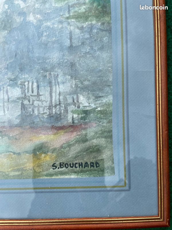 Tableau en très bon état, Huile sur toile signé par S.BOUCHARD (image 2)