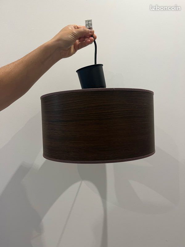 Suspension lampe marron (image 1)