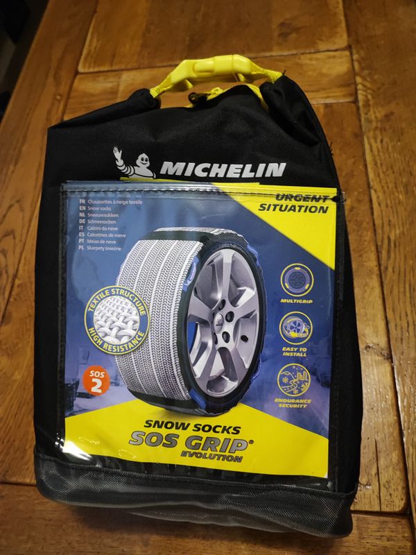 Chaussettes neige Michelin textile SOS 2 GRIP Évolution. Neuve13 14 15  16 17 18 - Équipement auto