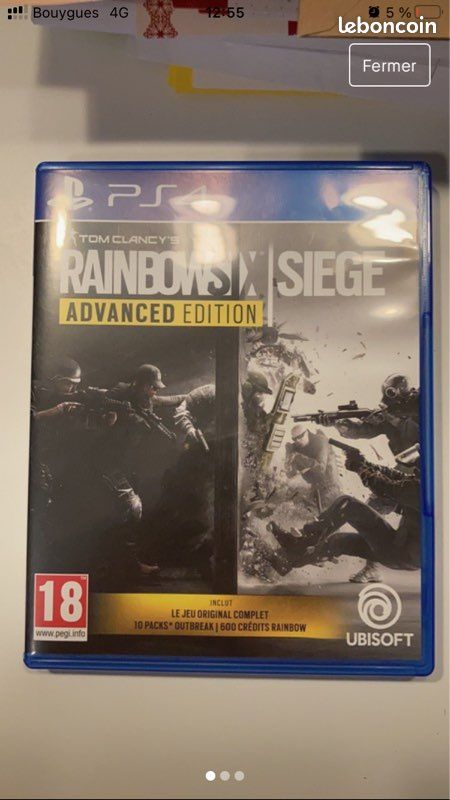 Jeu PS4 Rainbows six siege (image 1)