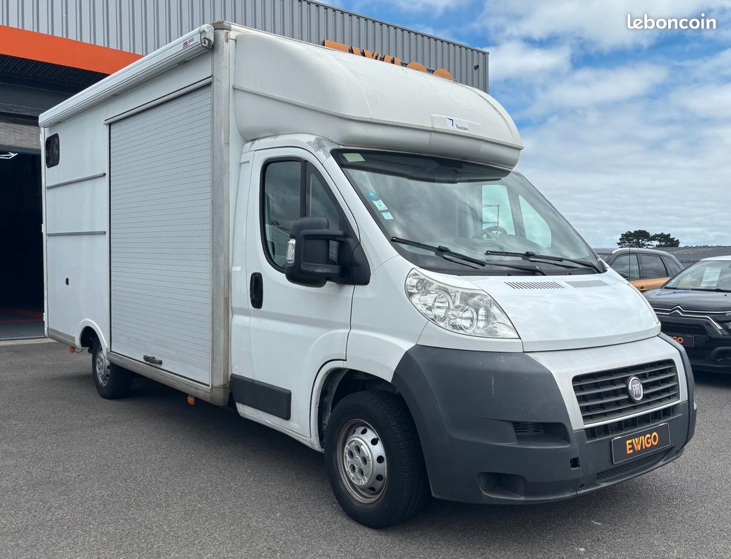 FIAT DUCATO VU Camion de Marché - FOURGON MAXI 2.3 120 XLH2 20m³ - DISTRIBUTION FAIT - STORE & RIDEAU - CLIM (image 7)