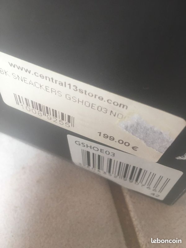 Sneakers cuir noir Black Kaviar (image 3)