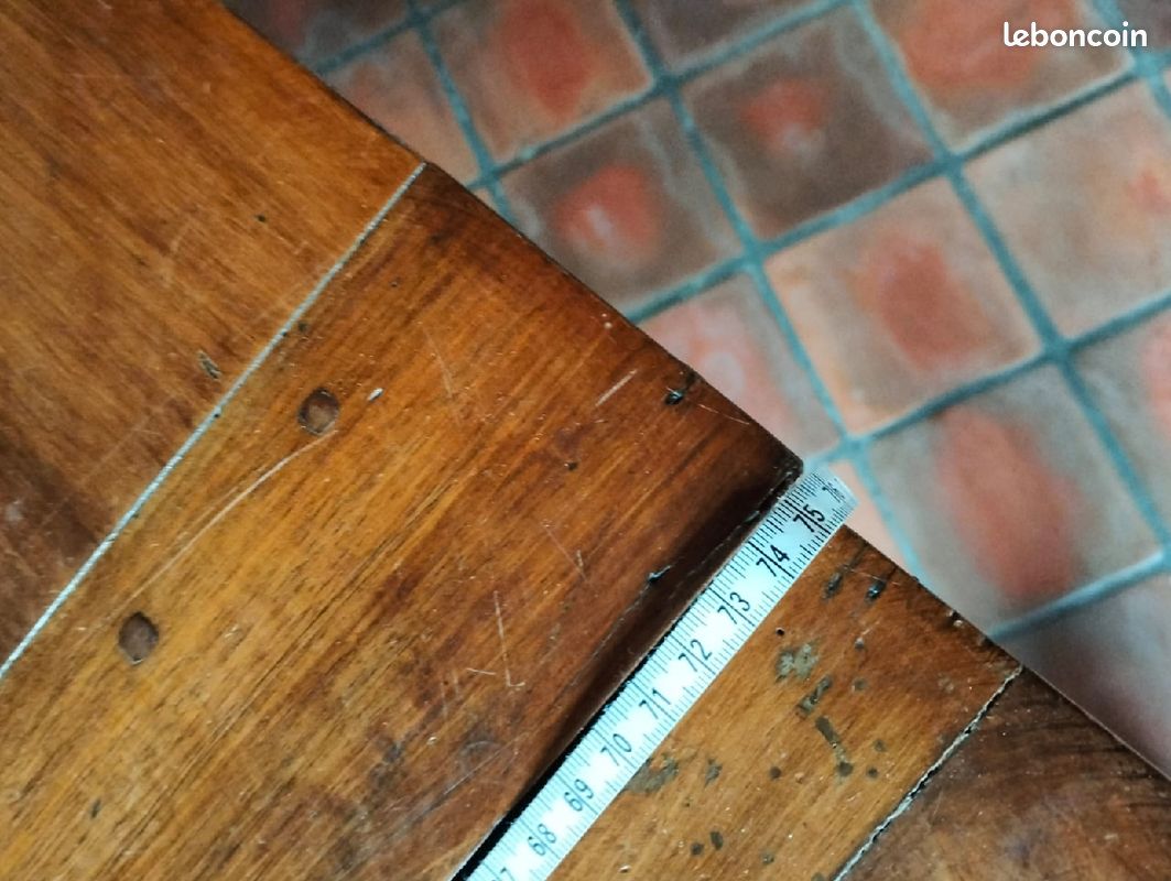 Table Pétrin avec tiroir en bois massif (image 5)