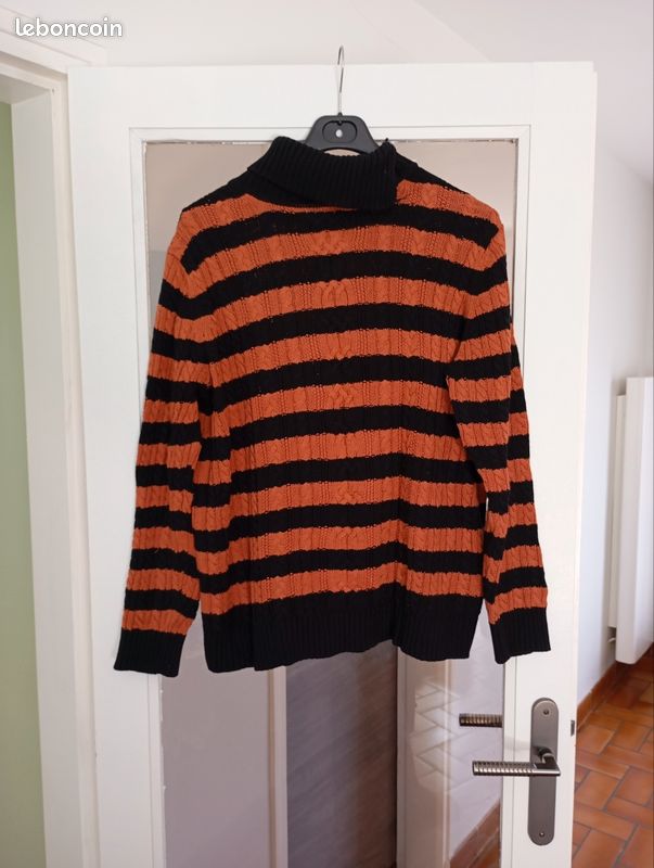 Pull col roulé taille L amazon (image 1)