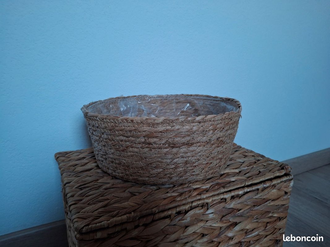 Panier rond naturel (image 5)