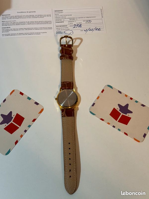 Montre Bracelet LIP BAYARD Quartz - Boîtier Doré 32mm, Cadran Doré - Occasion, Fonctionne