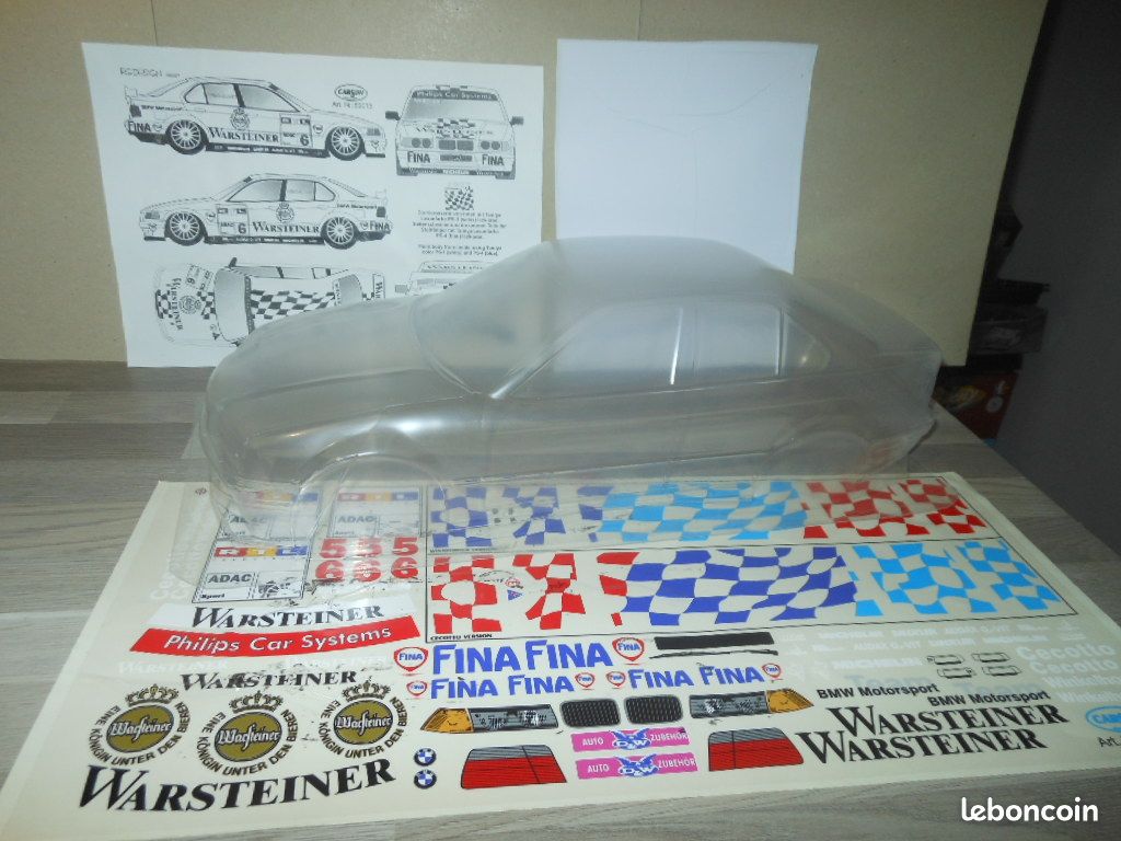 Rare carrosserie RC BMW M3 E36 Série 3 éch 1/10 modélisme (image 12)