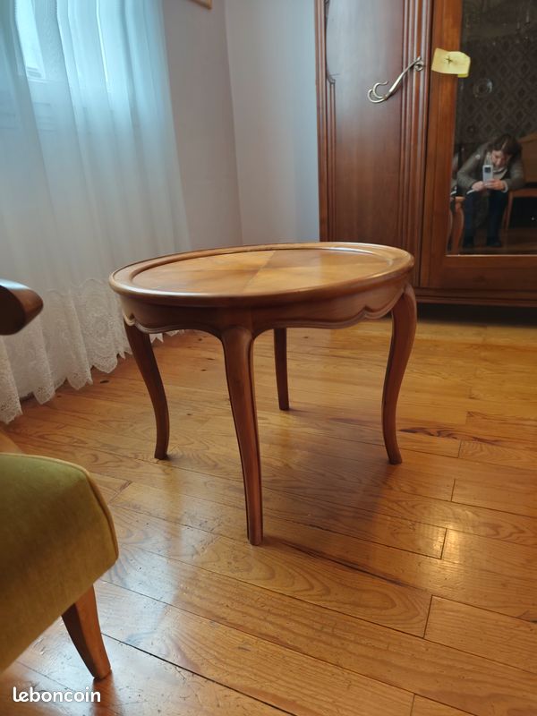 Table basse merisier guéridon (image 2)
