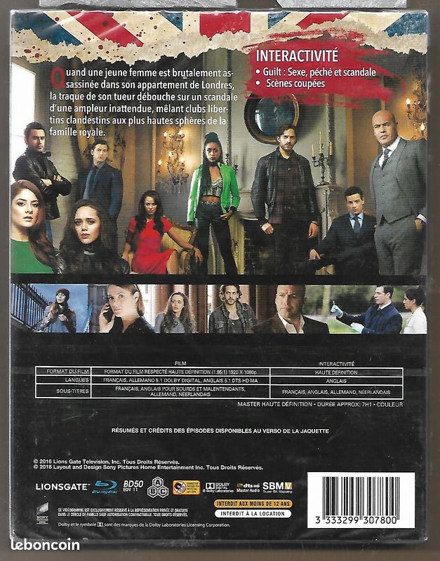 GUILT - Saison 1 / Coffret Blu-Ray Neuf sous blister - VF (image 2)