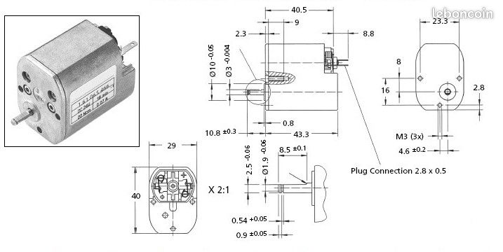 Moteur motoréducteur Buhler 12v DC 115 trs-min (image 2)