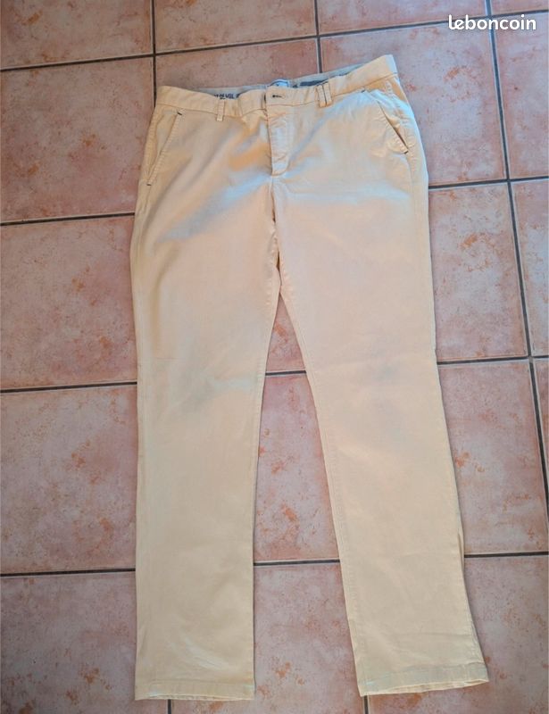 Pantalon homme taille 46 jaune (image 1)