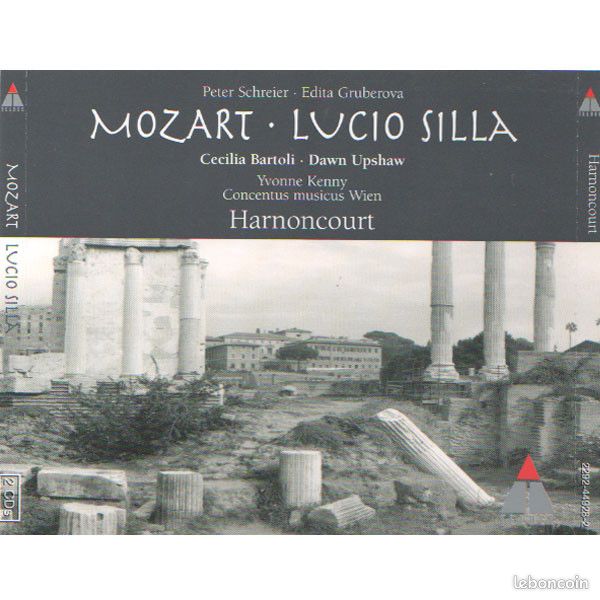 CD - Mozart* - Peter Schreier ∙ Edita Gruberova ∙ Cecilia Bartoli ∙ Dawn Upshaw ∙ Yvonne Kenny ∙ Concentus Musicus Wien ∙ Harnoncourt* – Lucio Silla (image 1)