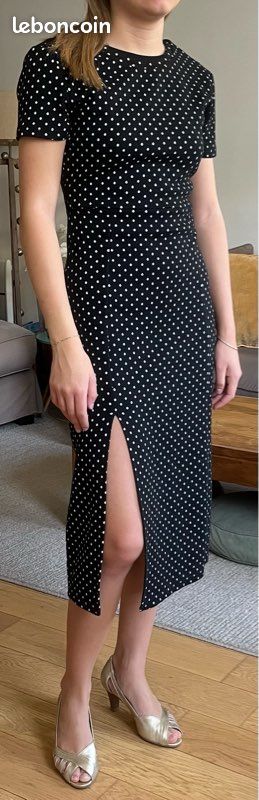 Robe longue fendue Zara (image 3)