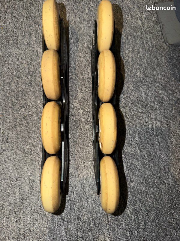 Rollers Powerslide FSK 243 - T44 - Noirs, Très Bon état - Loisir Unisexe
