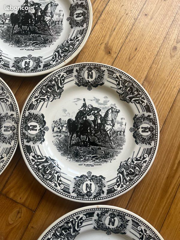 5 assiettes anciennes Bataille Napoléon / Boch (image 3)