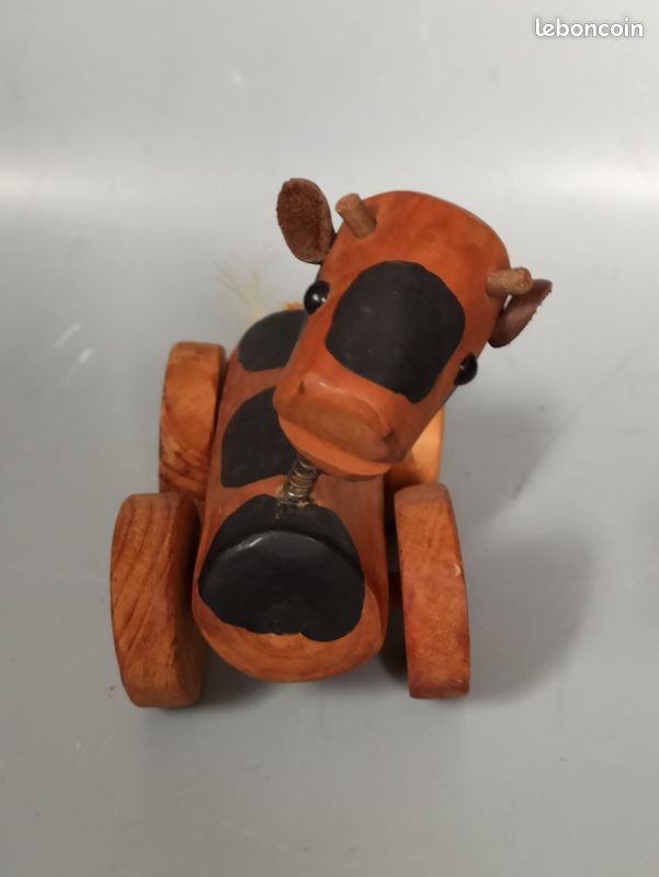 Jouets En Bois Pour Bébé Jouet à Tirer En Forme De Cheval Mignon Avec Cloche Jouets En Bois Bidirectionnels Pour Tout-petits Avec Roue Antidérapante Jouets De Développement à Tirer Et à Pousser