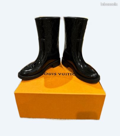 Bottine Plate Botte De Pluie Lv Botte Louis Vuitton Pluie Deals