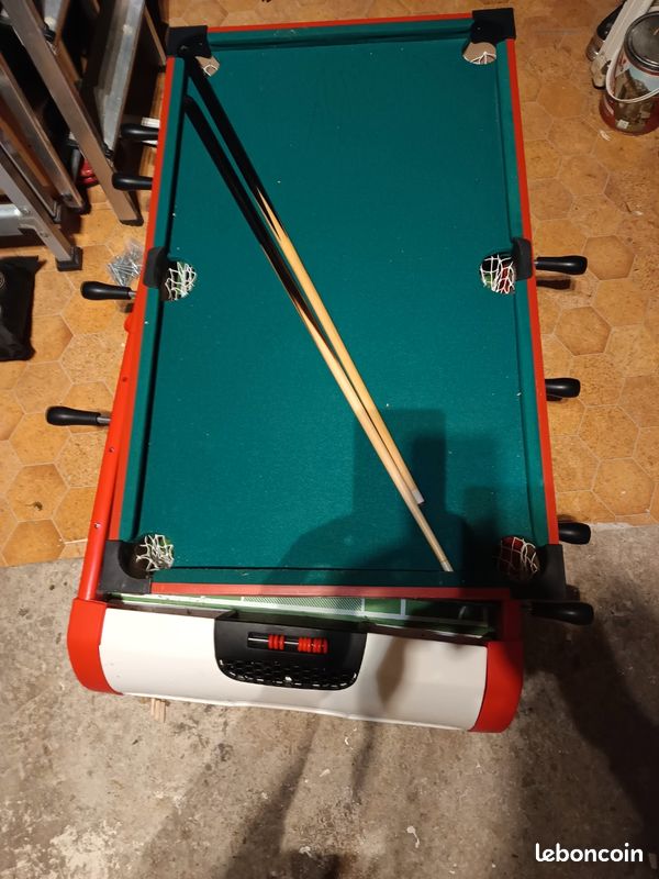 Table de jeu Baby foot billard palet 4 en 1 Smoby (image 3)