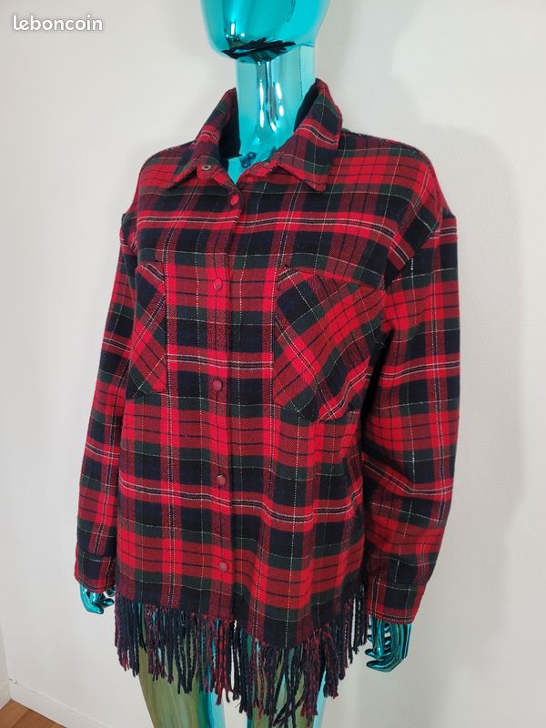 Blouson Surchemise A Frange Zara Veste Chemise à Franges Zara