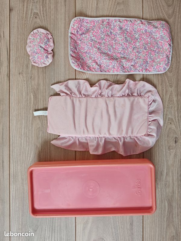 Oreiller De Boudoir Vintage Barbie, 100% Coton, Couleur Argentée, Occasion