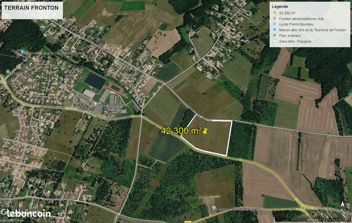 Terrain fronton agricole · 48 000 €