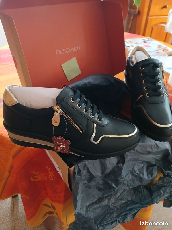 Chaussures Derbies Homme En Cuir Marron - Pointure 40 EU, Fabrication Espagne, Neuf Avec Emballage