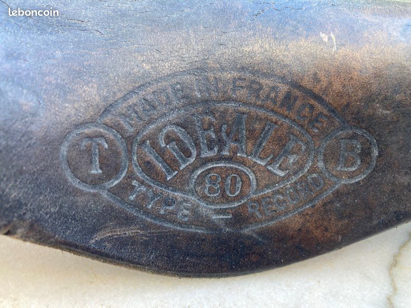 SELLE DE VELO ANCIENNE EN CUIR IDEAL TYPE RECOR 80 LEATHER SADDLE | UK