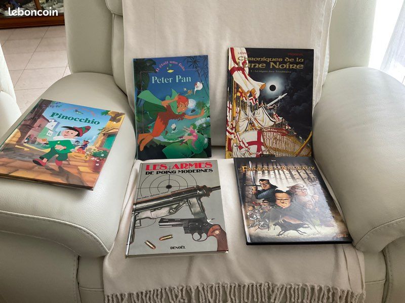 Cinq. B.D., Peter Pan, Pinocchio, chronique de la Lune noire, les armes de poing modernes, le feignant des anneaux (image 2)