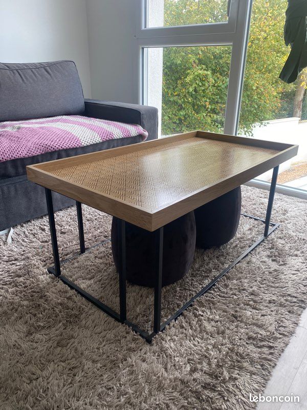 Table basse + pouf (image 3)