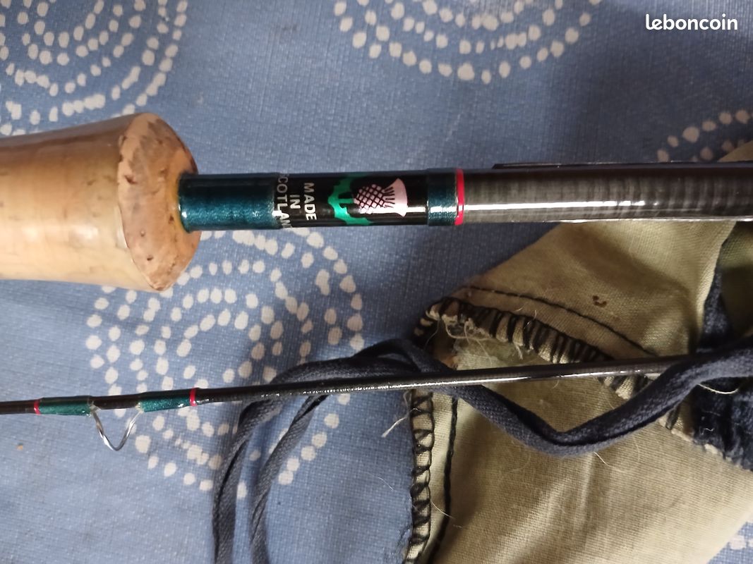 Canne a peche lancer mouche origine ECOSSE (image 1)