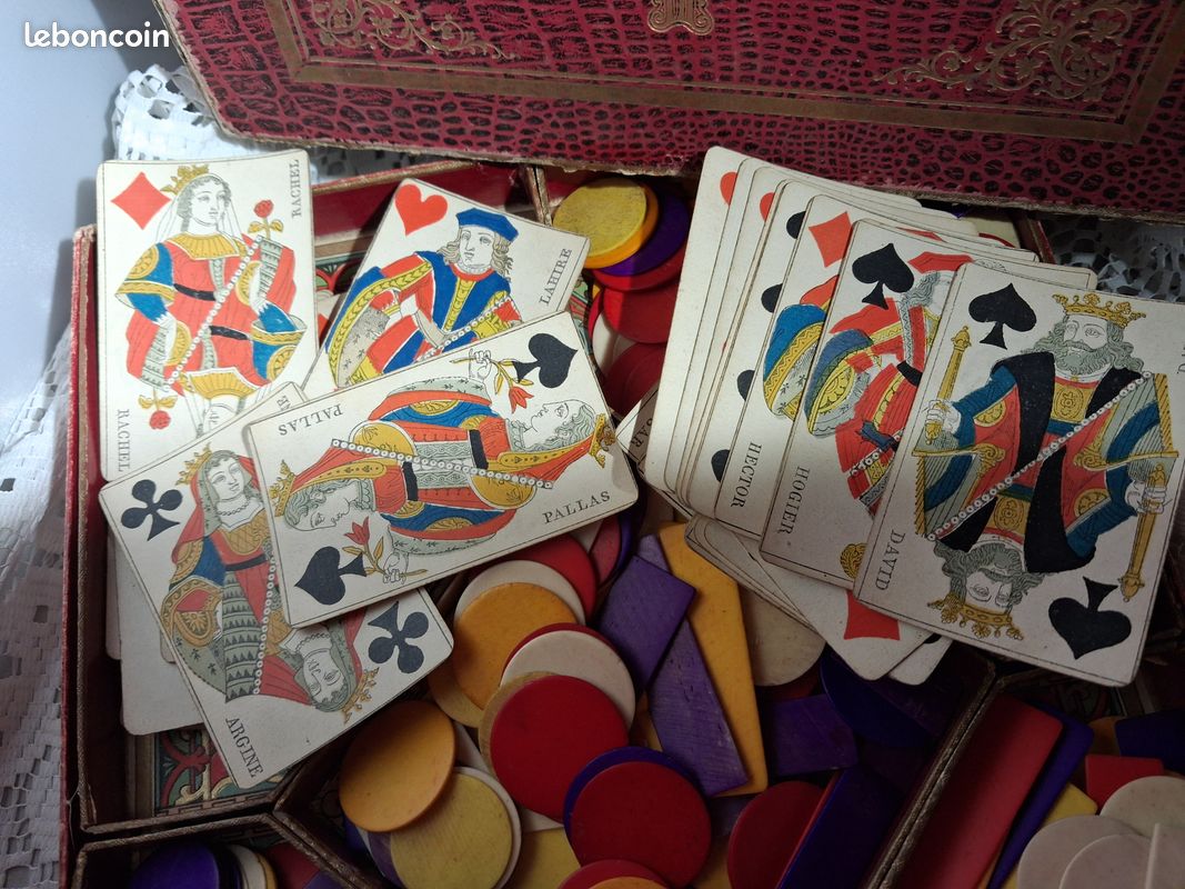 JEU ANCIEN NAIN Jaune NK ATLAS complet jetons en os EUR 5,00 - FR