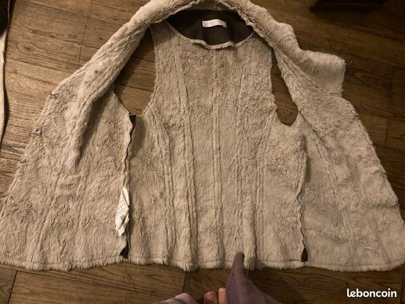 Gilet en peau Promod doublé T36 (image 2)
