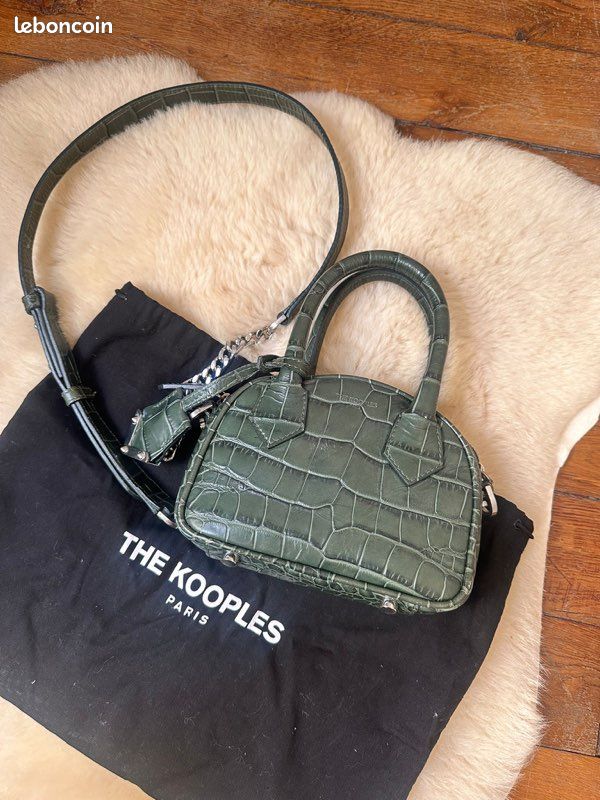 Handbag Sac The Kooples ArgentÃ© Sac The Kooples En Cuir Vert