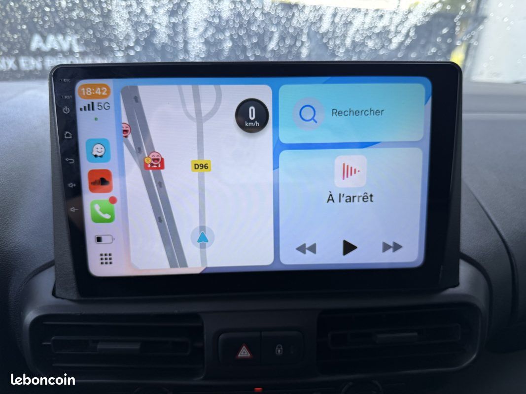 Citroen berlingo m 1.5 blue hdi 100 car play grip mode caméra 3 places 2020 (image 8)