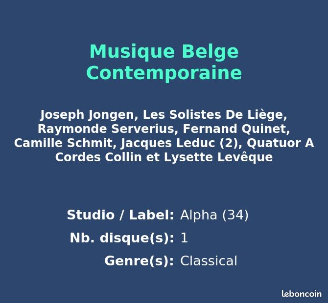 Musique Belge Contemporaine (image 2)