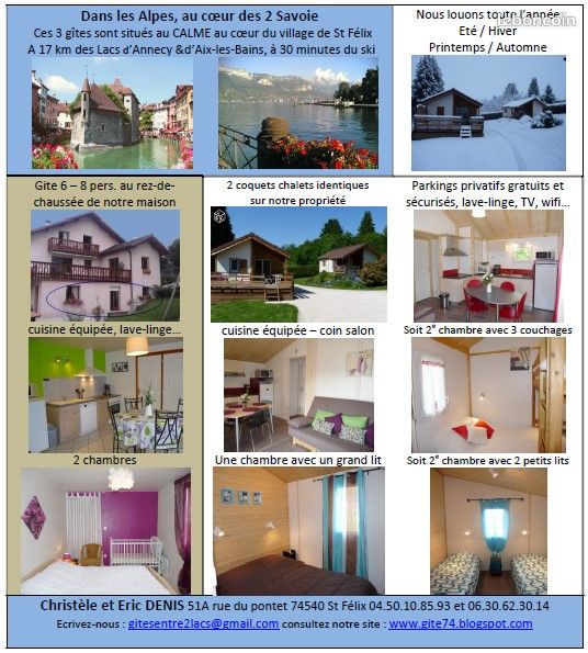 Ch Annecy Genevois Paiement En Ligne à partir du 17 sept Charmant cottage au calme à 18km d'Annecy et 13km